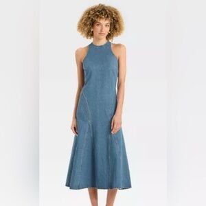 Zara Blue Denim Dress